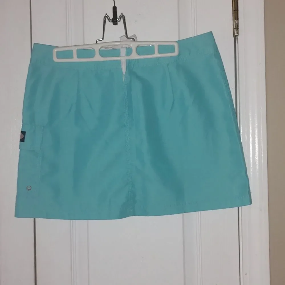 Vineyard Vines Shep and Ian  teal blue coverup Swim Skirt Sz 4 NWOT